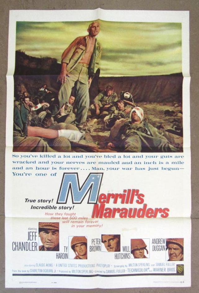 Merrill's Marauders Original (1962) One-Sheet Movie Poster