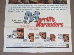Merrill's Marauders Original (1962) One-Sheet Movie Poster