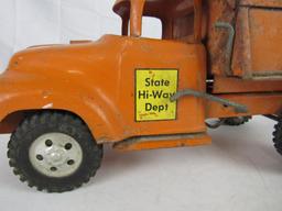 Antique 1950's Tonka Pressed Steel State Hi-Way Dept. Dump Truck AS-IS