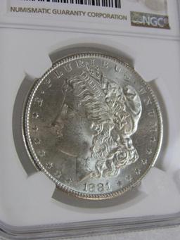 1881-S Morgan Silver Dollar PCGS MS62