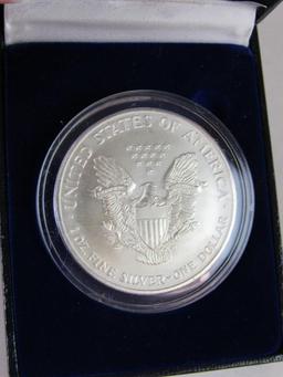 1999 American Eagle Silver Dollar- Painted