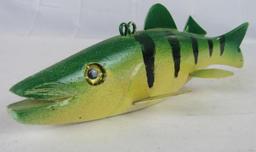 "Dr. B" Signed Carved Perch Fishing Decoy (Minnesota)