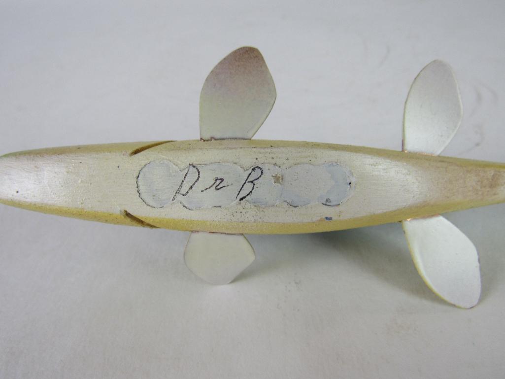 "Dr. B" Signed Carved Perch Fishing Decoy (Minnesota)