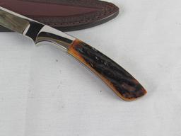 Browning Model 3220132 Stag Handled Fixed Blade Knife