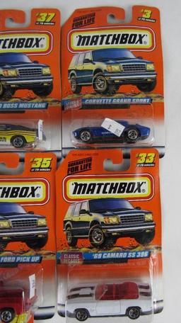 Lot (13) Matchbox 1:64 Diecast Cars '70 Boss Mustang '69 Camaro SS Dodge Viper ++