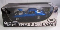 Hot Wheels Hall of Fame 1/18 Scale Pro Street Corvette Diecast Drag Car MIB