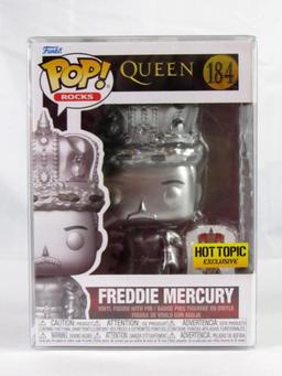 (2) Funko Pop Rock #97 & 184 Freddie Mercury Figures Hot Topic & FYE Exclusive MIB