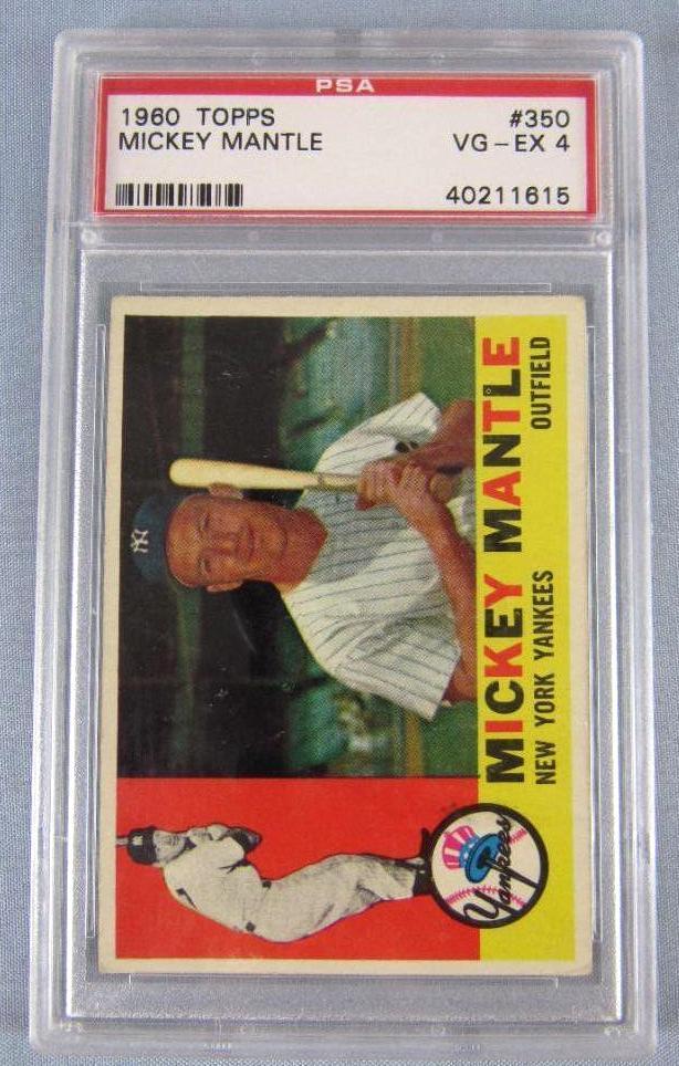 1960 Topps #350 Mickey Mantle PSA 4