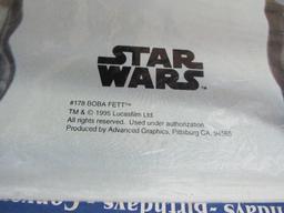 NOS Vintage Star Wars Bob Fett Lifesize Standee Sealed in Original Package