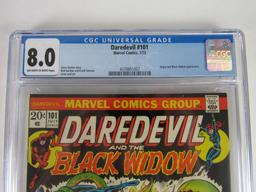 Daredevil #101 (1973) Bronze Age Angar & Black Widow Appearance CGC 8.0