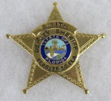 Obsolete Flagler County, Florida Deputy Sheriff Police Badge
