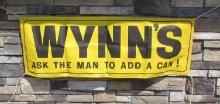Vintage Wynn's Service Station Canvas Banner 20 x 60"
