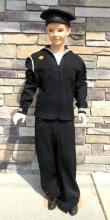 Vintage Composition 5 ft. Youth Mannequin w/ US Navy Uniform