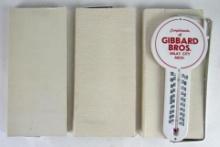 Lot (3) NOS Vintage Gibbard Bros. (Grain Elevator) Imlay City, Mich Advertising Thermometers