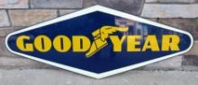 Beautiful Dated 1962 Goodyear 4 Ft. Metal Service Station Sign
