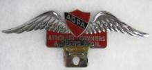 Antique Aircraft Owners & Pilots Association Metal License Plate Topper