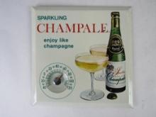 Vintage Champale Malt Liquor Metal Advertising Thermometer