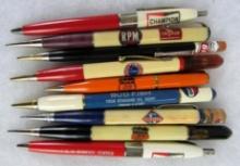 Excellent Grouping Vintage Advertising Pens- Gas & Oil, Automotive.