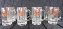 Excellent Set (8) Antique Iroquois Beer Glass Mugs Buffalo, NY
