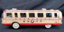 Antique Yonezawa Japan Tin Friction "Tole" 12" Bus