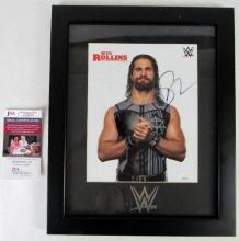Seth Rollins WWE 8x10 Signed Photo Framed/ JSA COA
