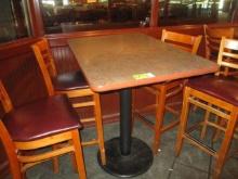 Bar Table with 4 Bar Stools