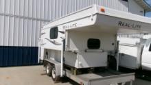 2012 REALITE POPUP 8' PICKUP CAMPER, wet bath, all hardware & hoses, manuals in office, contact