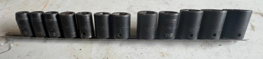 Craftsman 1/2" Impact Sockets SAE 6pt. 3/8"-1 1/16"