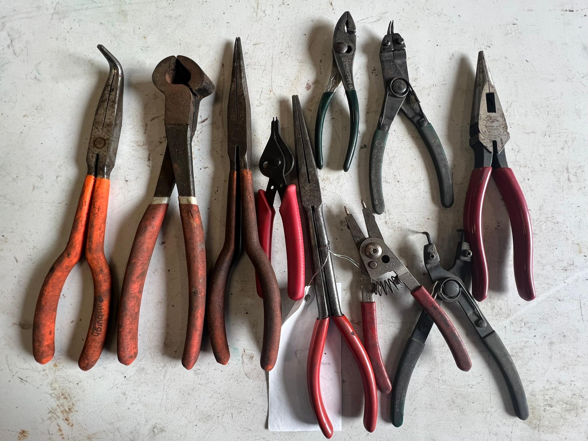 Misc. Pliers (9 pcs)