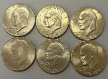 Eisenhower Bicentennal Dollars Coins (6)