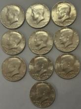 Kennedy Bicentennal Half Dollars Coins (10)