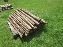 50 Small Cedar Stakes - 5' in Length