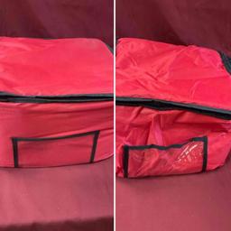Large hot & cold delivery bag, red , 2 pieces