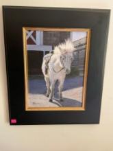 Framed signed Horse wall art. 18"T x 15"W