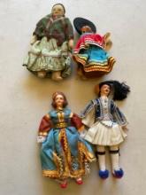 Assorted Vintage dolls. 4 dolls