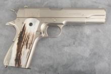 Colt Semi-Auto Pistol, 1911 Government Model, .45 ACP caliber, SN C153615, nickel finish, 5" barrel,