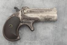 Remington O/U, .41 caliber Derringer, SN 930, some remaining nickel finish, balance is aged gray pat