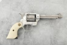 High Standard Double Nine, 9 shot Double Action Revolver, .22 caliber, SN 1438212, stainless, 5 1/2"