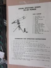 ZOOM 20-60 power spotting scope