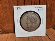 1876 Pattern Coin One Dollar