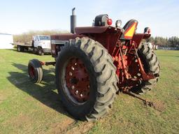 126. 1969 IH MODEL 756 DIESEL TRACTOR OPEN STATION, WIDE FRONT, 3 POINT, DU