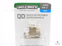 New Uncle Mike's Stainless QD Rifle Sling Swivels