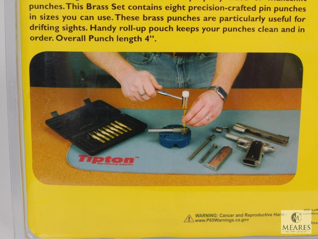 New Wheeler Precision Eight Piece Brass Gunsmith Punch Set