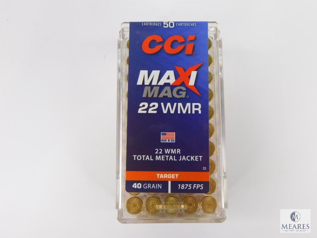 50 Rounds CCI Maxi Mag .22 Magnum Ammunition - 40-grain TMJ