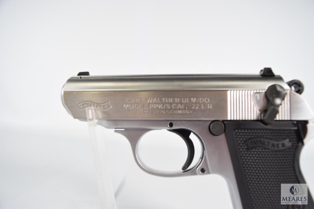 Walther PPK/S Nickel .22 LR Pistol 10 Rounds (5490)