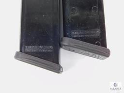 Two New 17 Round 9mm Pistol Magazines Fits Glock 17, 19, 26, 34 and Carbine Rifles