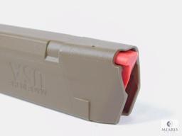 New 32 Round 9mm FDE Pistol Magazine Fits Glock 17, 19, 26, 34 and Carbine Rifles