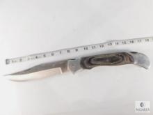 Timber Rattler TR99 Oversized Single Blade Wood Handle Pocket Knife, 18" Long