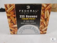325 Rounds Federal Ammunition Value Pack .22 Long Rifle 36 Grain
