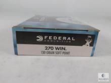 20 Rounds Federal Ammunition Power-Shok 270 WIN 130 Grain Soft Point